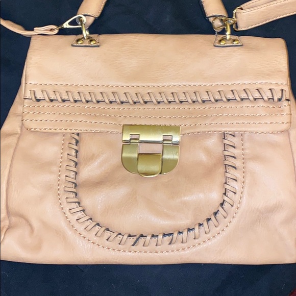 JustFab Beige satchel bag - Picture 2 of 7